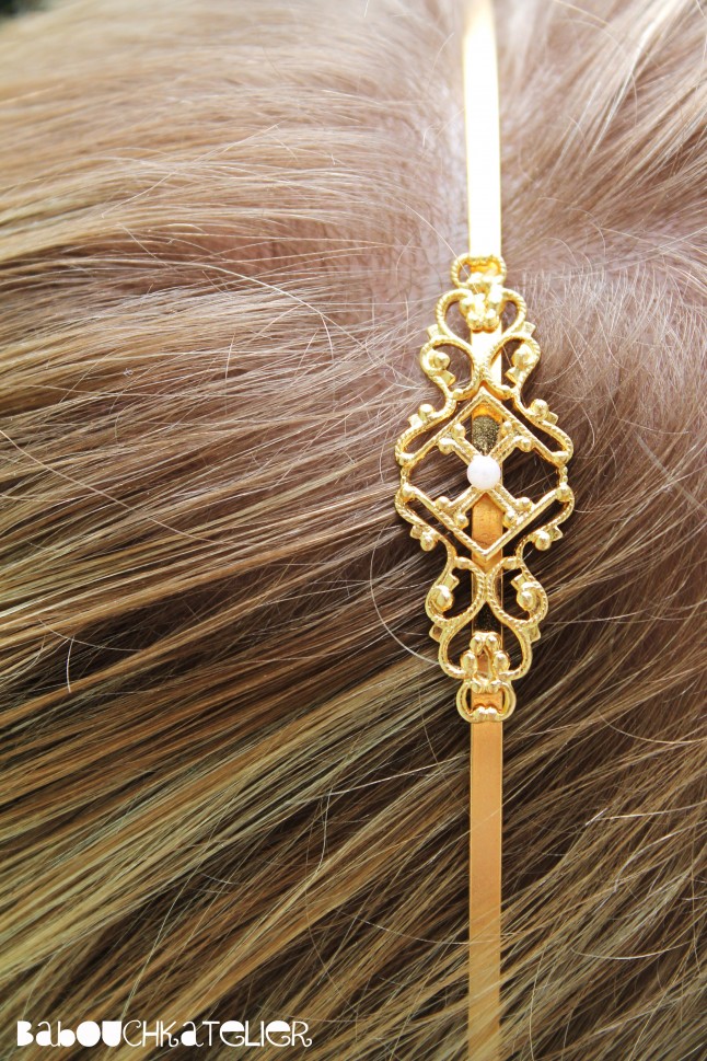headband doré