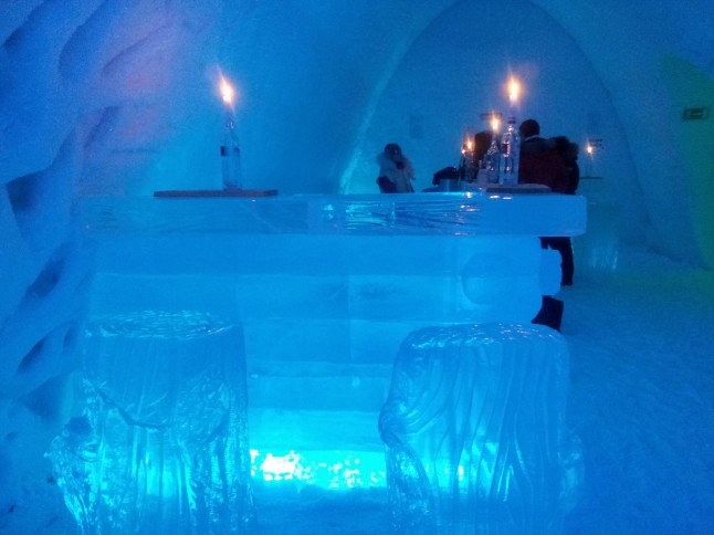 voyage de noces en Laponie finlandaise - l'hôtel de glace
