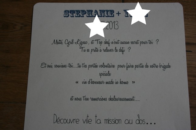 instructions pour la brigade