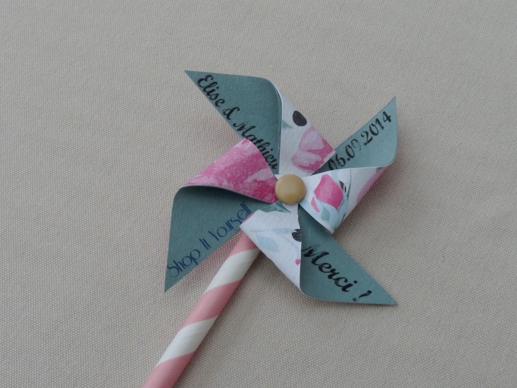 Lot De 3 Moulins à Vent En Papier Kraft – Diamètre 20 Cm, Bâton 30 Cm – Décoration Jardin, Mariage, Fête