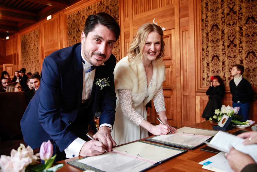 Le mariage chaleureux de Géraldine en plein hiver