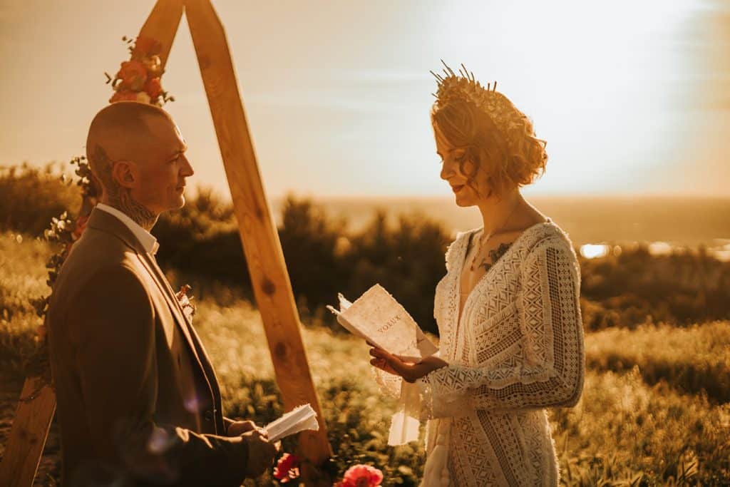 Shooting d'inspiration Elopement Gold Wild