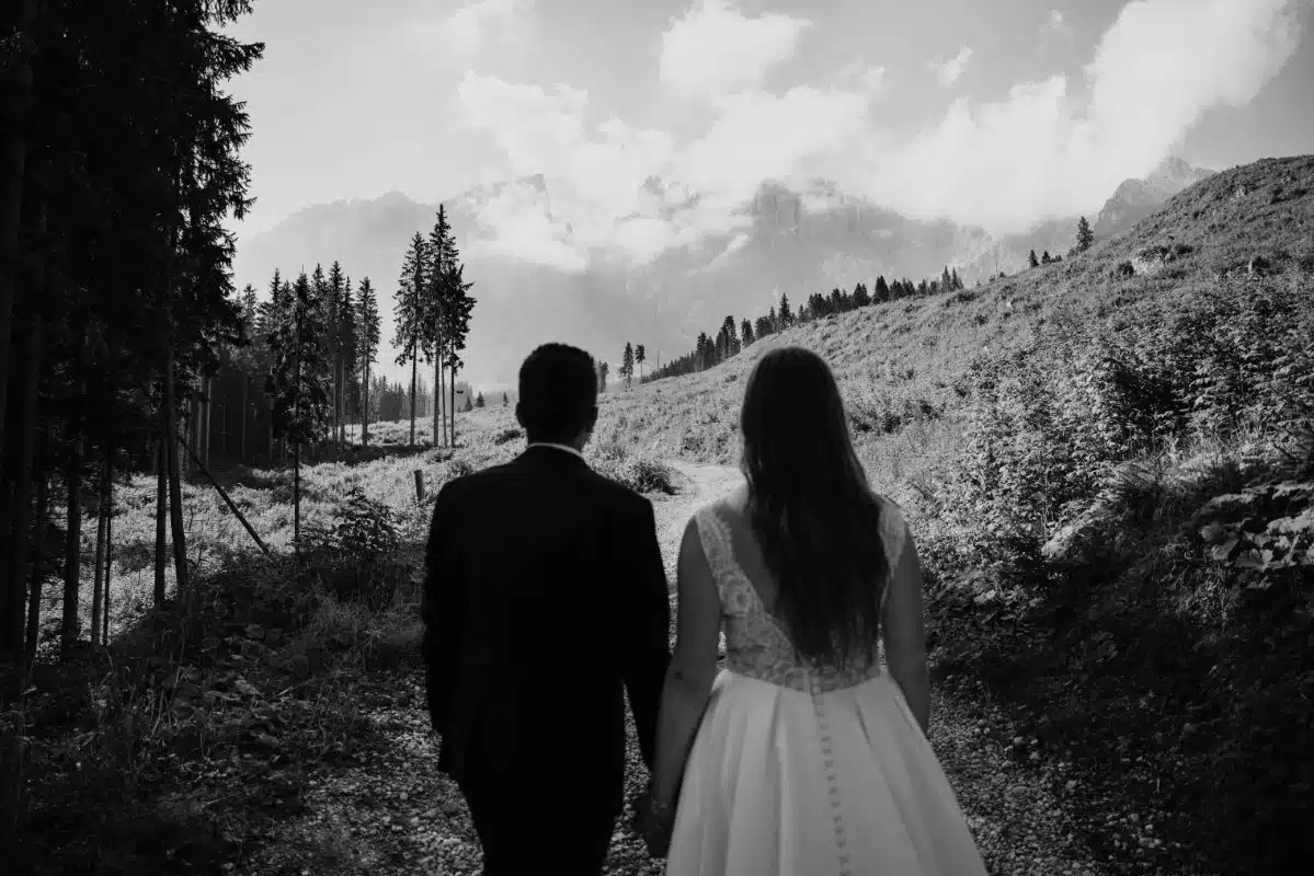 Shooting d'inspiration mariage dans les Dolomites
