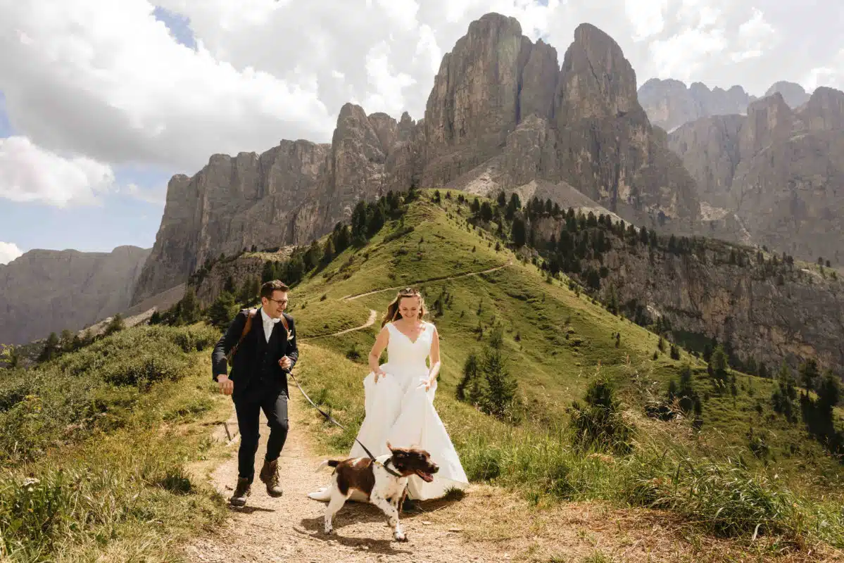 Shooting d'inspiration mariage dans les Dolomites