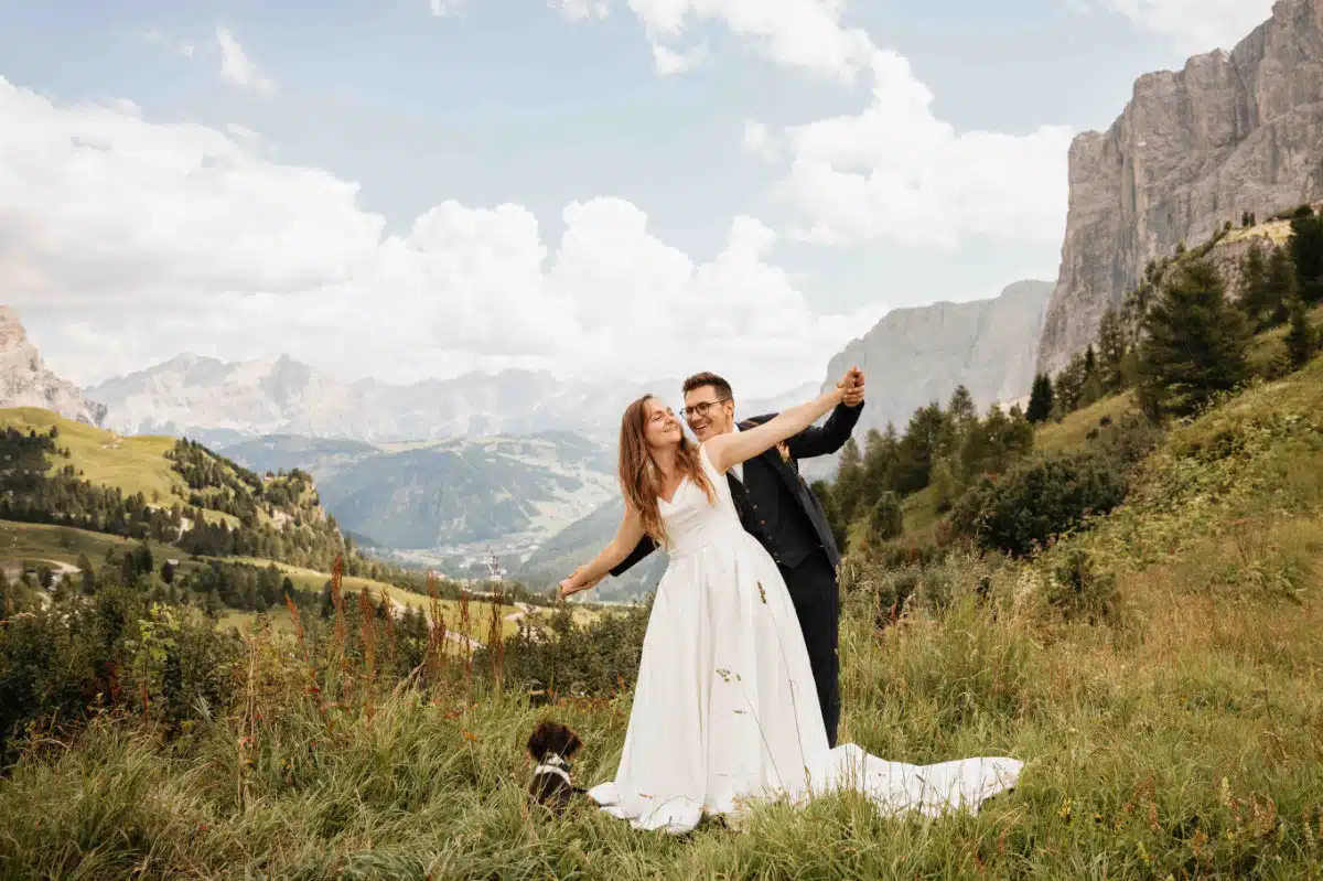 Shooting d'inspiration mariage dans les Dolomites