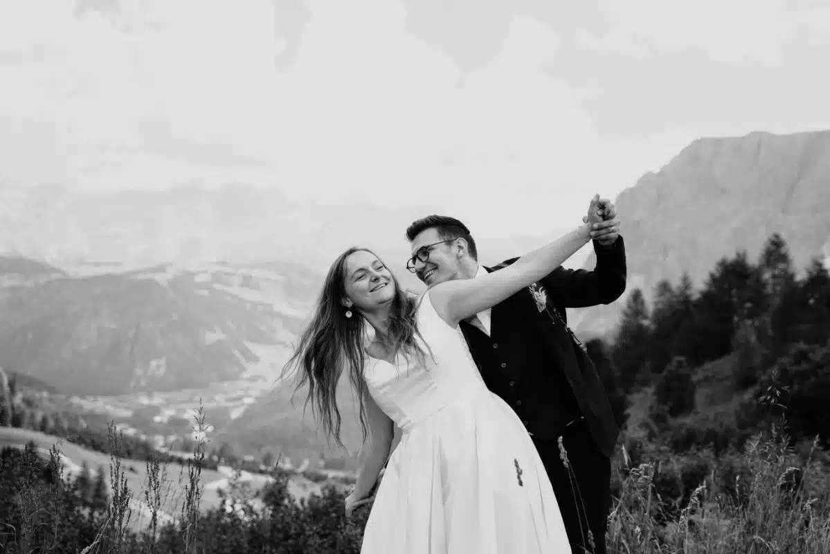 Shooting d'inspiration mariage dans les Dolomites