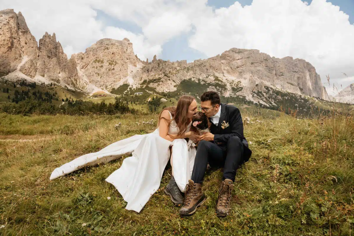 Shooting d'inspiration mariage dans les Dolomites
