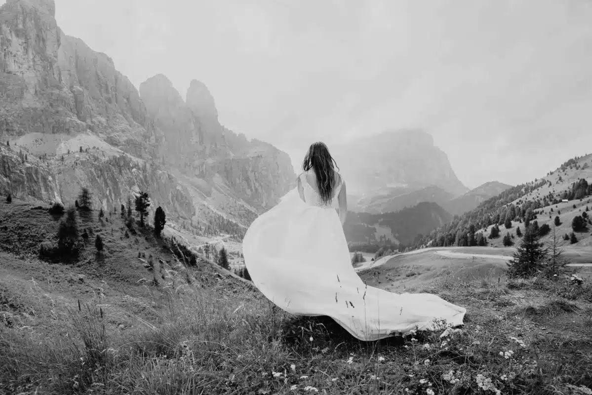Shooting d'inspiration mariage dans les Dolomites