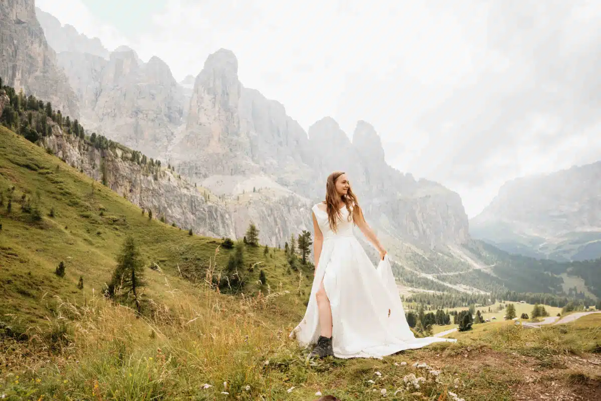 Shooting d'inspiration mariage dans les Dolomites