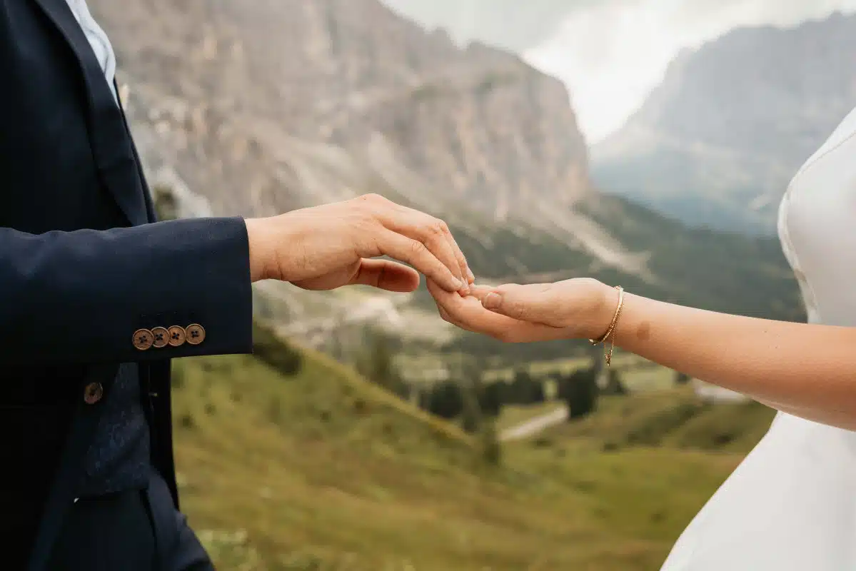 Shooting d'inspiration mariage dans les Dolomites
