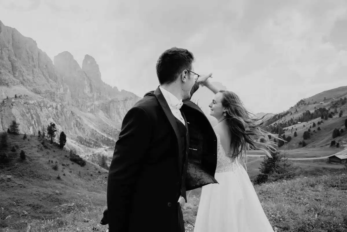 Shooting d'inspiration mariage dans les Dolomites