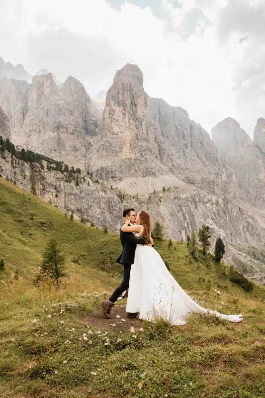 Shooting d'inspiration mariage dans les Dolomites