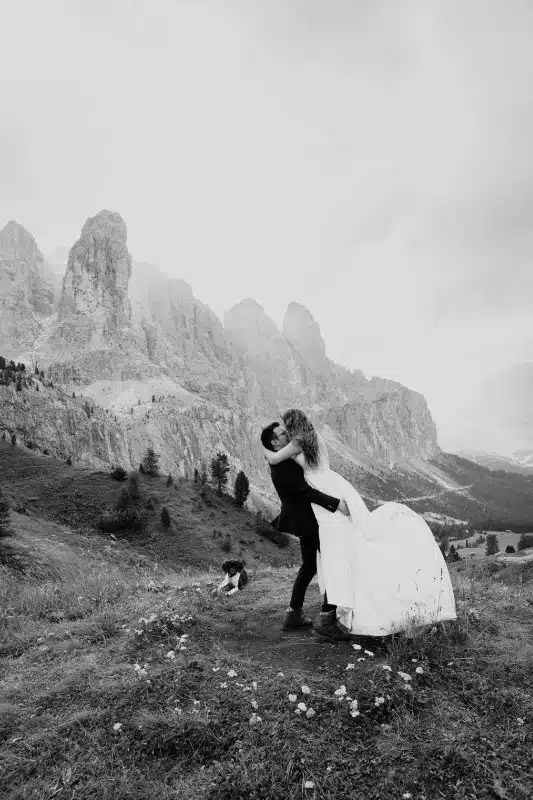 Shooting d'inspiration mariage dans les Dolomites