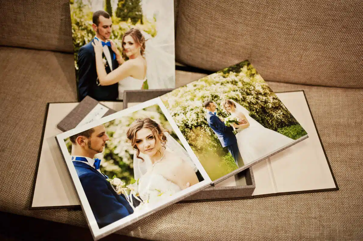 Un album photo de mariage
