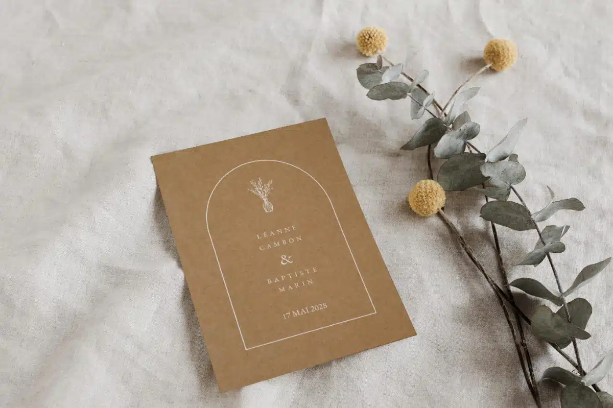 Un faire-part de mariage Planet Card