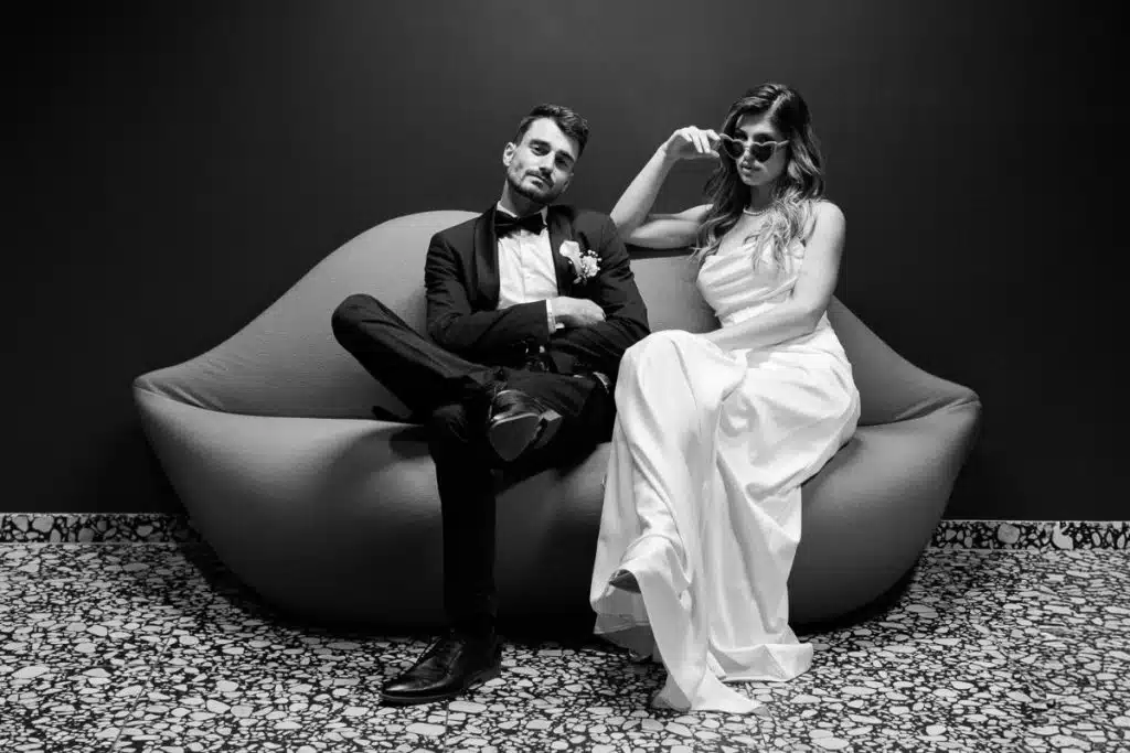 Shooting d'inspiration mariage Dolce Vita à l'Abbaye Capucins