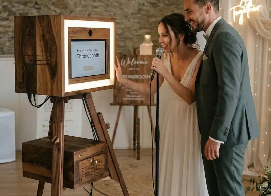 Le photobooth vidéo de mariage de Chronobooth
