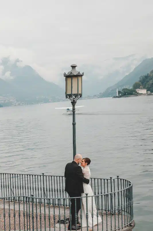 Shooting d'inspiration mariage au lac de Côme