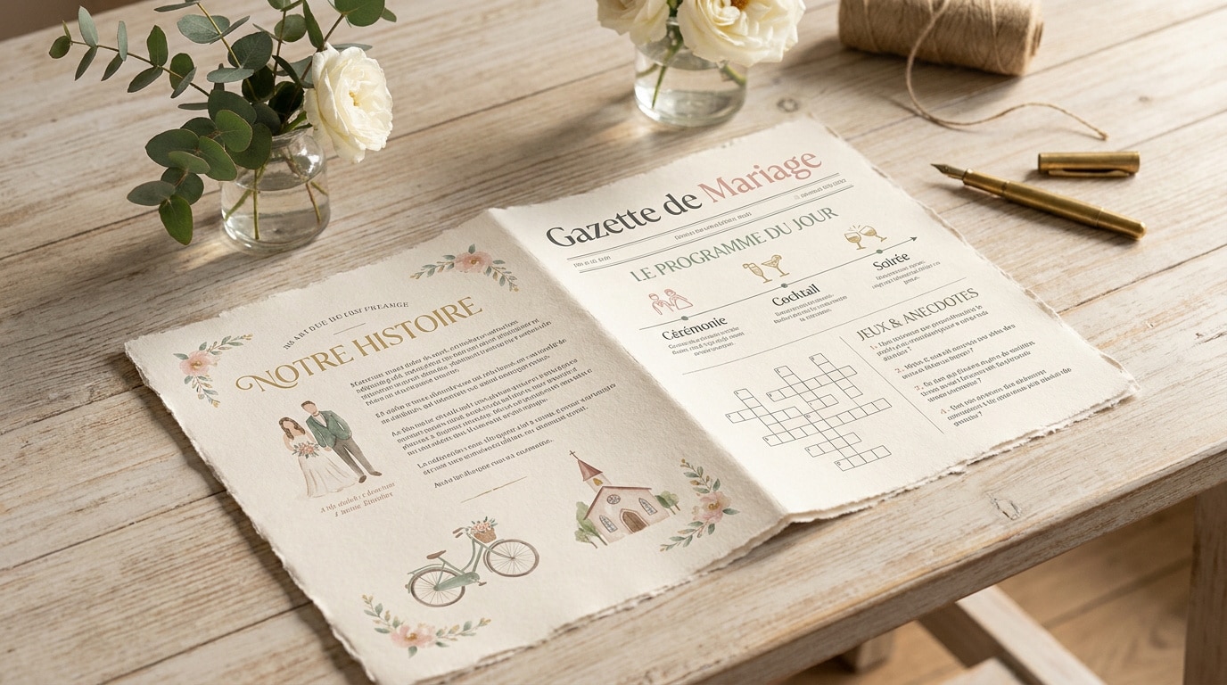 Une gazette de mariage