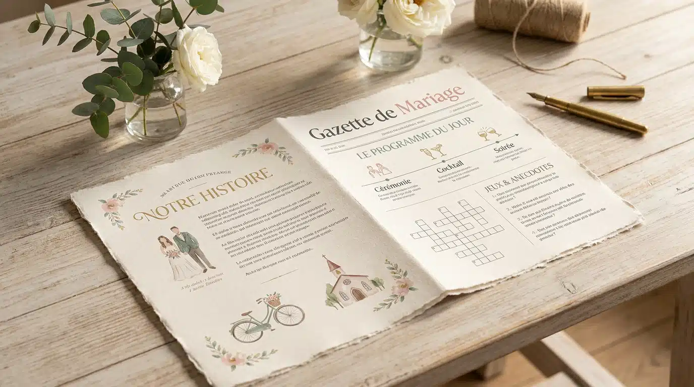 Une gazette de mariage