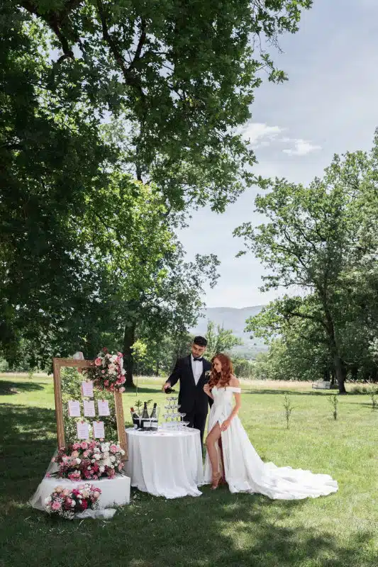 Shooting d'inspiration mariage chic à la française