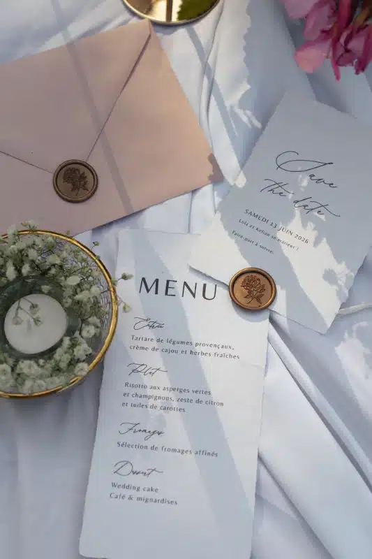 Shooting d'inspiration mariage chic à la française