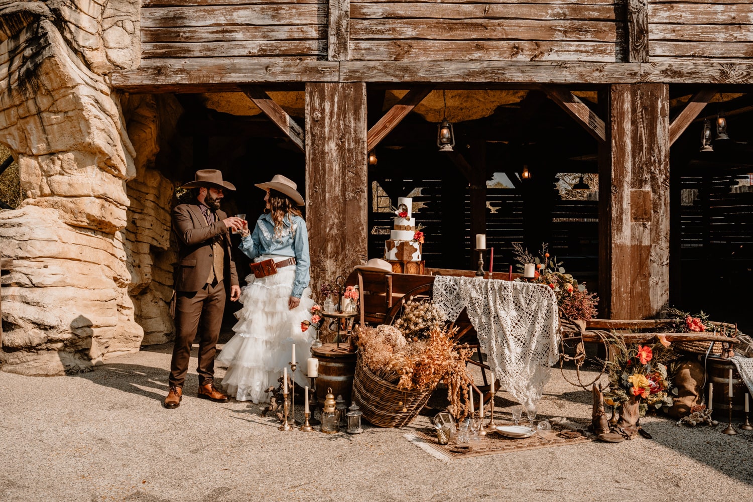 Un shooting d'inspiration mariage sur le thème Western / Yellowstone